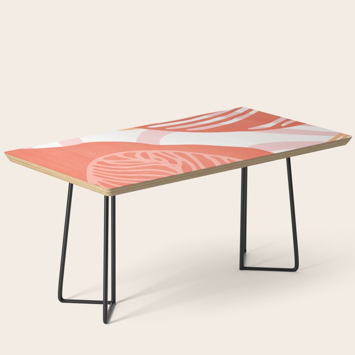 just peachy, leaf abstraction Coffee Table Gallery Image 1