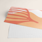 just peachy, leaf abstraction Wrapping Paper Gallery Image 2