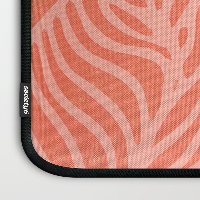 just peachy, leaf abstraction Laptop Sleeve Gallery Image 3