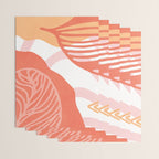just peachy, leaf abstraction Wrapping Paper Gallery Image 3