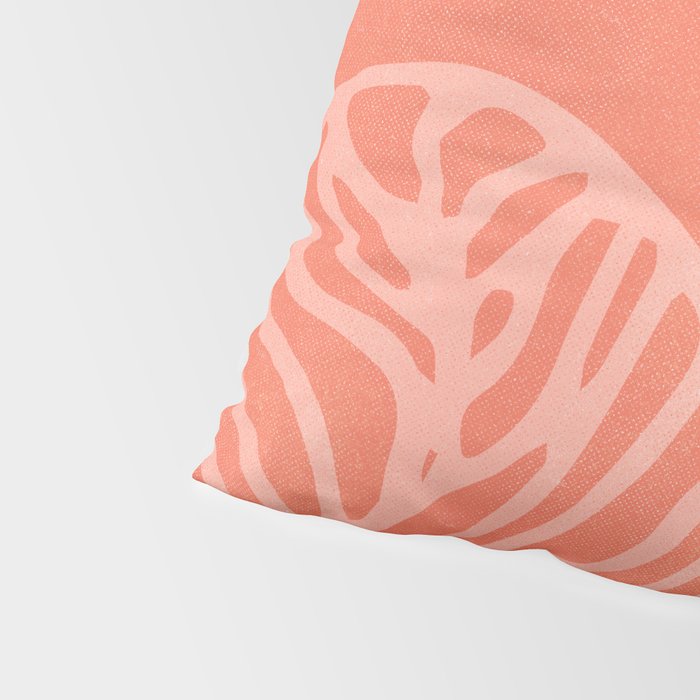 just peachy, leaf abstraction Pillow Sham Gallery Image 4