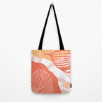 just peachy, leaf abstraction Tote Bag Gallery Image 2