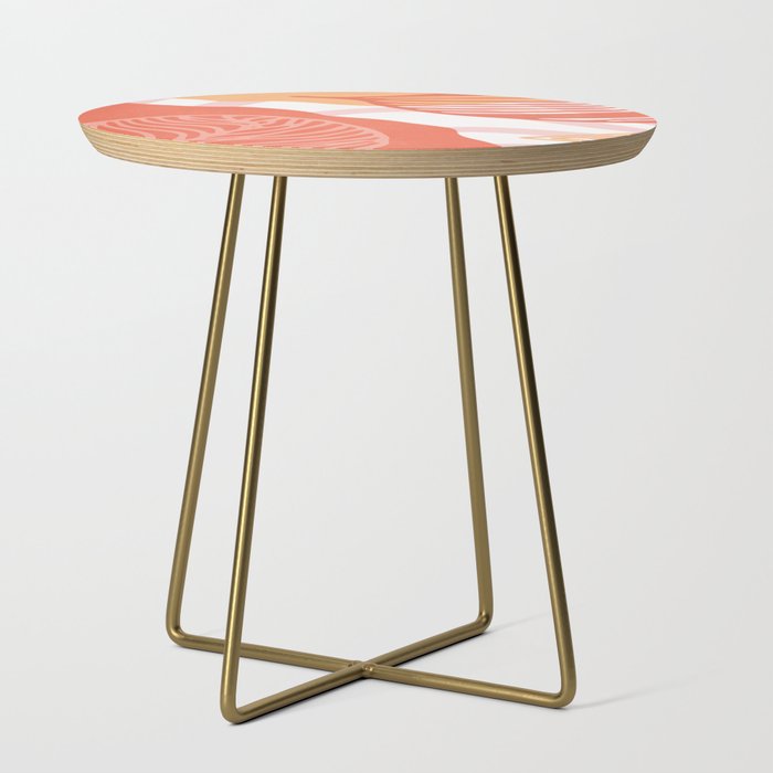 just peachy, leaf abstraction Side Table Gallery Image 1