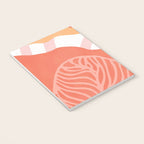 just peachy, leaf abstraction Notebook Gallery Image 3