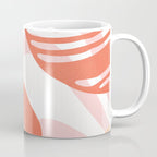 just peachy, leaf abstraction Coffee Mug Gallery Image 1