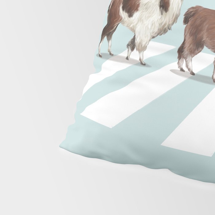 Llama The Abbey Road #1 Pillow Sham Gallery Image 4