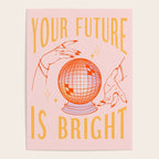 Your Future Is Bright Vintage Retro Mystic Disco Ball Wall Art Poster Gallery Image 4