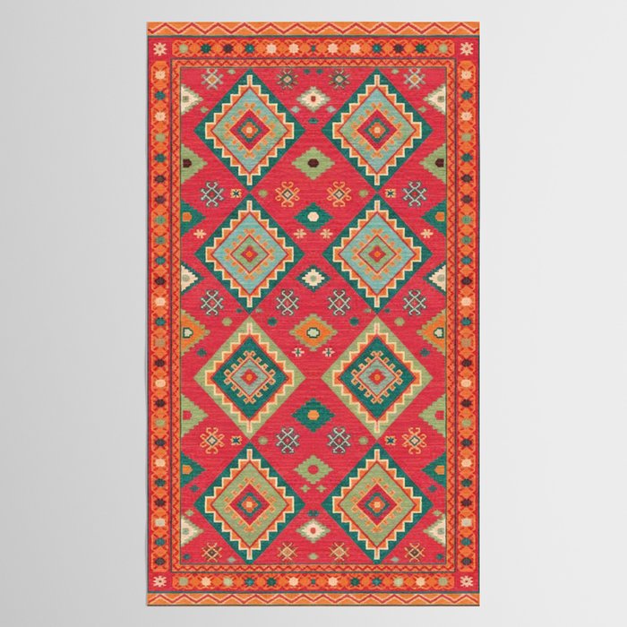 Moroccan Berber Kilim Pattern Tablecloth Gallery Image 2