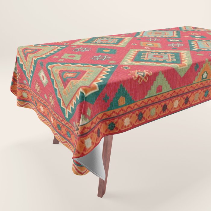 Moroccan Berber Kilim Pattern Tablecloth Gallery Image 1