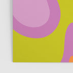 Smooth Contours Retro Modern Abstract Pattern Purple Lilac Lavender Lime Poster Gallery Image 3