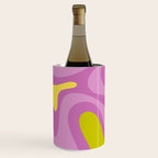 Smooth Contours Retro Modern Abstract Pattern Purple Lilac Lavender Lime Wine Chiller Gallery Image 2
