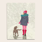 A Girl Her Dog and the Snow Notebook Gallery Image 4