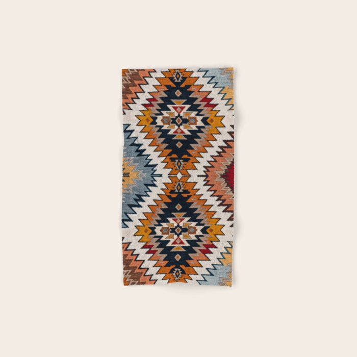 Southwestern Colorful Bohemian Bath Towel Gallery Image 1