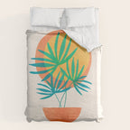 Summer Eclipse Mid Century Abstract Shapes Duvet Cover Gallery Image 6