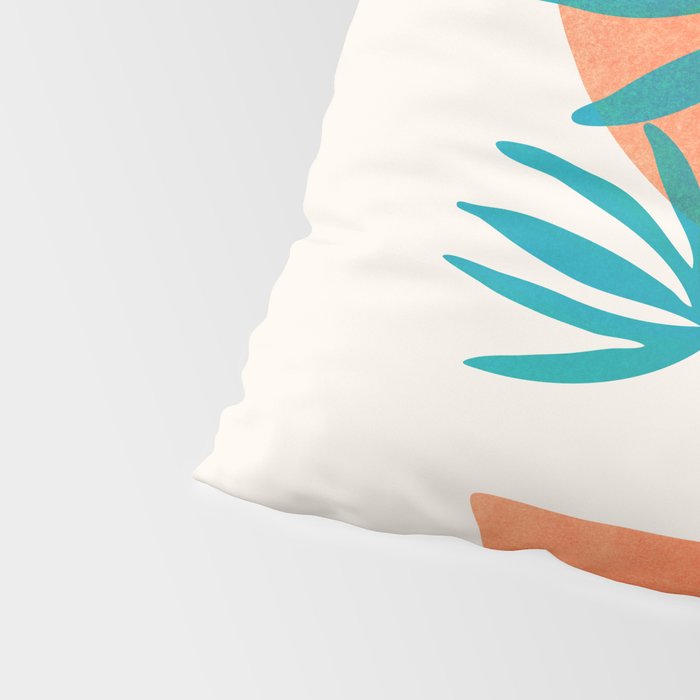 Summer Eclipse Mid Century Abstract Shapes Pillow Sham Gallery Image 4