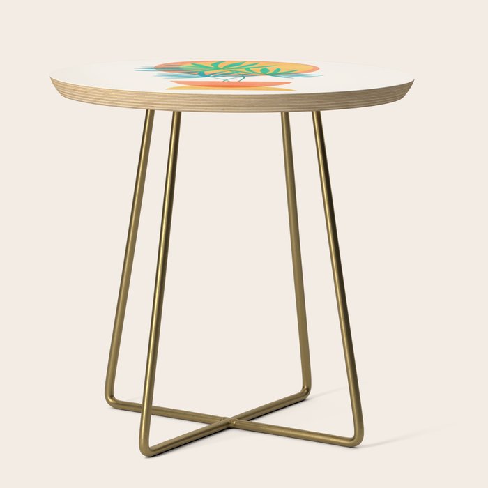 Summer Eclipse Mid Century Abstract Shapes Side Table Gallery Image 1