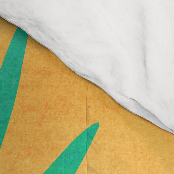 Summer Eclipse Mid Century Abstract Shapes Comforter Gallery Image 4