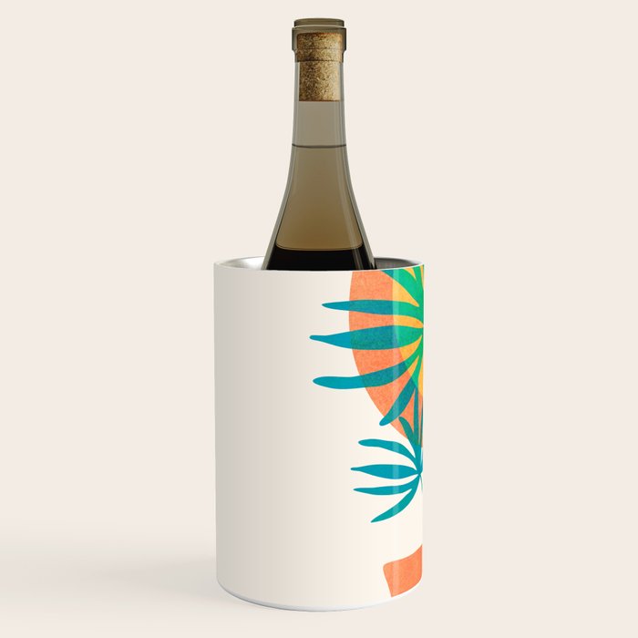 Summer Eclipse Mid Century Abstract Shapes Wine Chiller Gallery Image 2