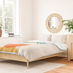 Summer Eclipse Mid Century Abstract Shapes Duvet Cover Gallery Image 2