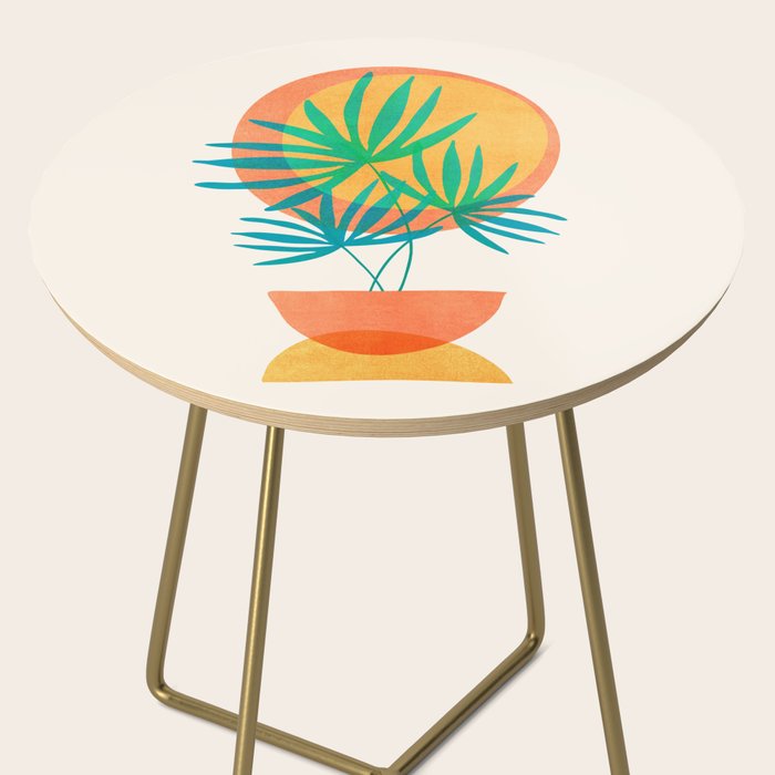 Summer Eclipse Mid Century Abstract Shapes Side Table Gallery Image 2