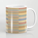 Mixed Stripes Pattern XXI Pastel Vintage Coffee Mug Gallery Image 1