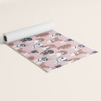 Pure love pockets I // blush pink background Dachshund Beagle Dalmatian Basset Hound Labrador Retriever Husky Welsh Corgi and Italian Greyhound dog puppies Yoga Mat Gallery Image 2