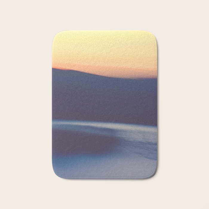 Mountain Sunrise Over Lake - Long Exposure Abstract Bath Mat Gallery Image 1