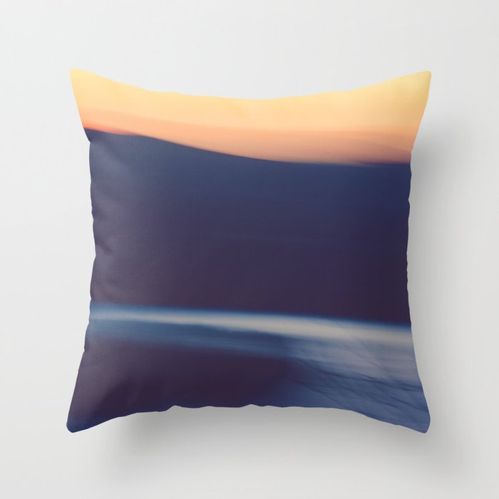 Mountain Sunrise Over Lake - Long Exposure Abstract Throw Pillow Gallery Image 6