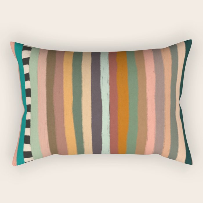 Mix of Stripes #9 Rectangular Pillow Gallery Image 1