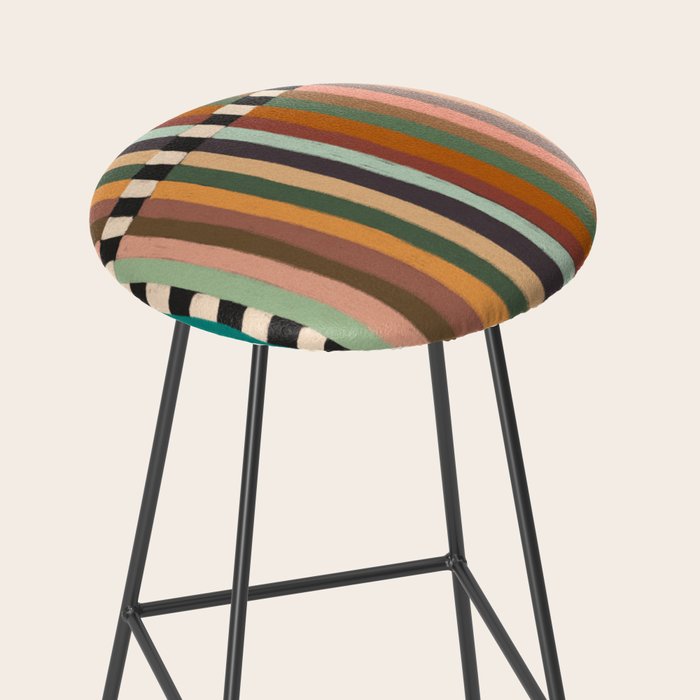 Mix of Stripes #9 Stool Gallery Image 2