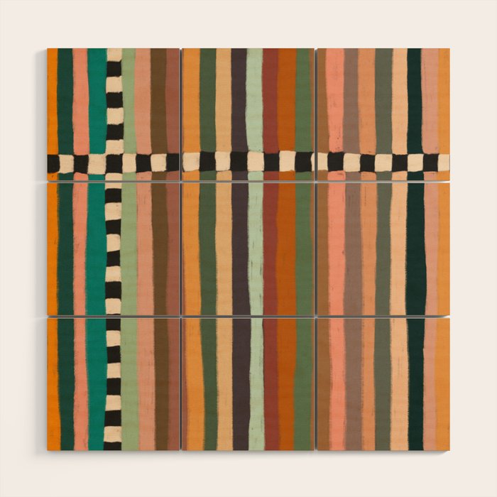 Mix of Stripes #9 Wood Wall Art Gallery Image 1