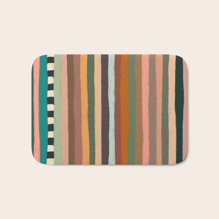 Mix of Stripes #9 Bath Mat Gallery Image 1