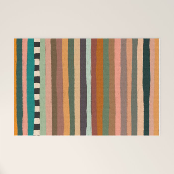 Mix of Stripes #9 Welcome Mat Gallery Image 1