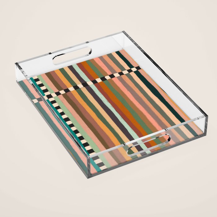 Mix of Stripes #9 Acrylic Tray Gallery Image 1