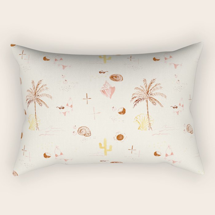 Boho Summer Vibes Rectangular Pillow Gallery Image 2