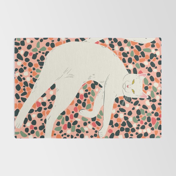 Cat Stretching Rug Gallery Image 2