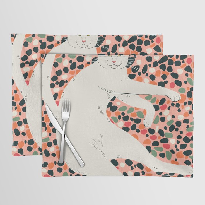 Cat Stretching Placemat Gallery Image 1