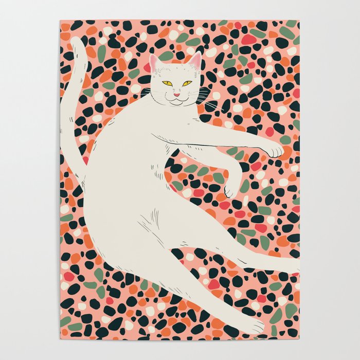 Cat Stretching Poster Gallery Image 1