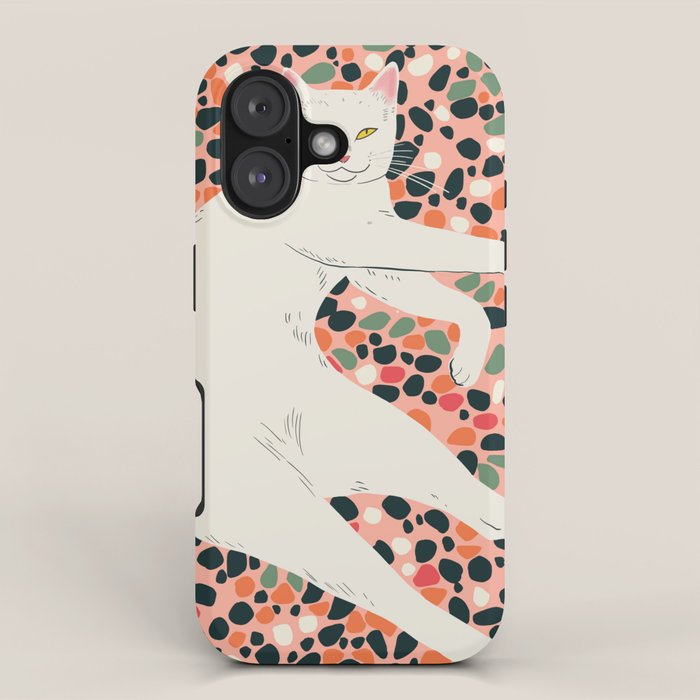 Cat Stretching iPhone Case Gallery Image 1