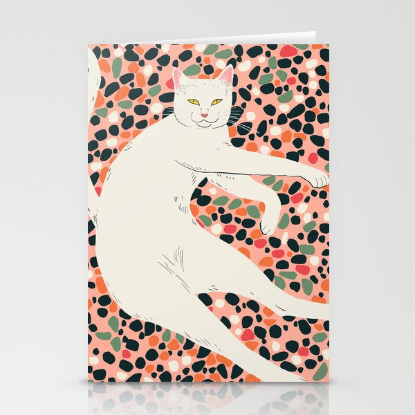 Cat Stretching Stationery Card Gallery Image 2