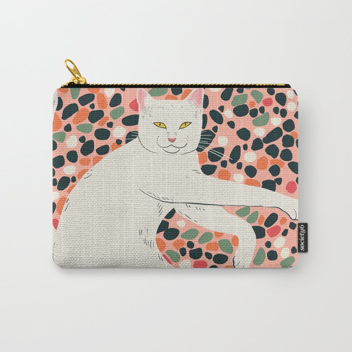 Cat Stretching Carry All Pouch Gallery Image 1