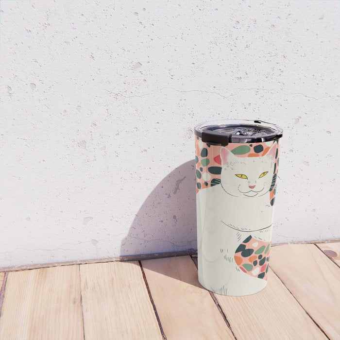 Cat Stretching Travel Mug Gallery Image 4