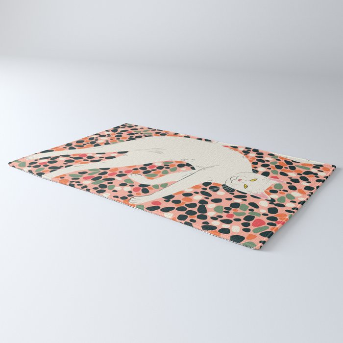 Cat Stretching Rug Gallery Image 3