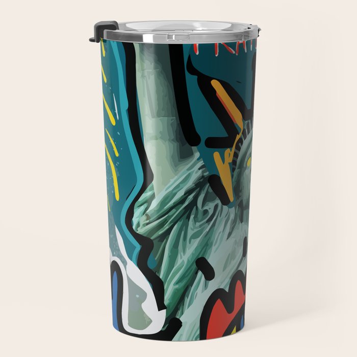 Liberté égalité fraternité Street Art French Graffiti Travel Mug Gallery Image 3