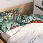 Liberté égalité fraternité Street Art French Graffiti Pillow Sham Gallery Image 2
