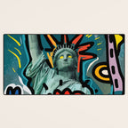 Liberté égalité fraternité Street Art French Graffiti Desk Mat Gallery Image 3