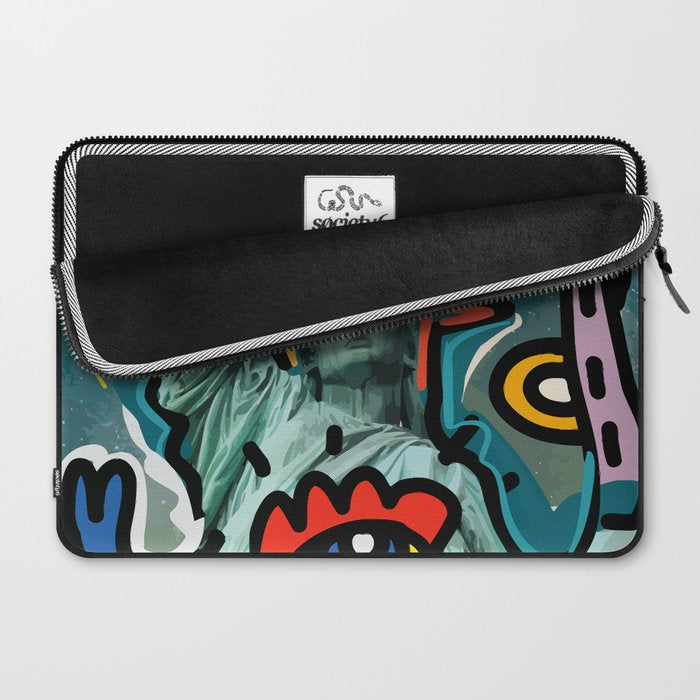 Liberté égalité fraternité Street Art French Graffiti Laptop Sleeve Gallery Image 2