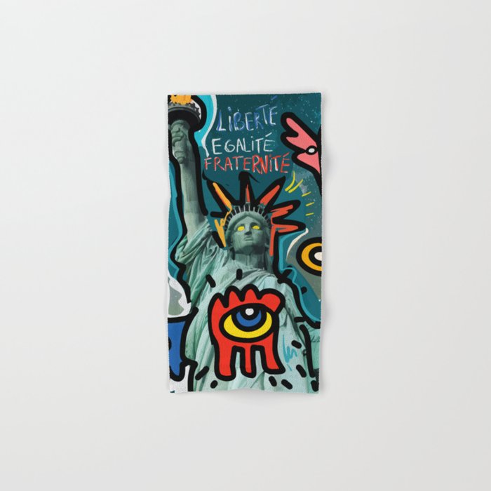 Liberté égalité fraternité Street Art French Graffiti Towels Gallery Image 1
