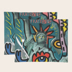 Liberté égalité fraternité Street Art French Graffiti Placemat Gallery Image 1