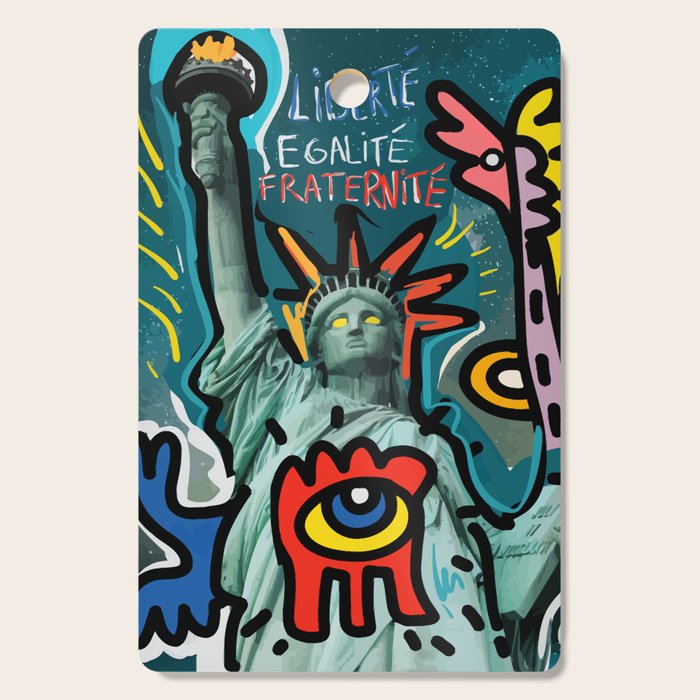 Liberté égalité fraternité Street Art French Graffiti Cutting Board Gallery Image 1